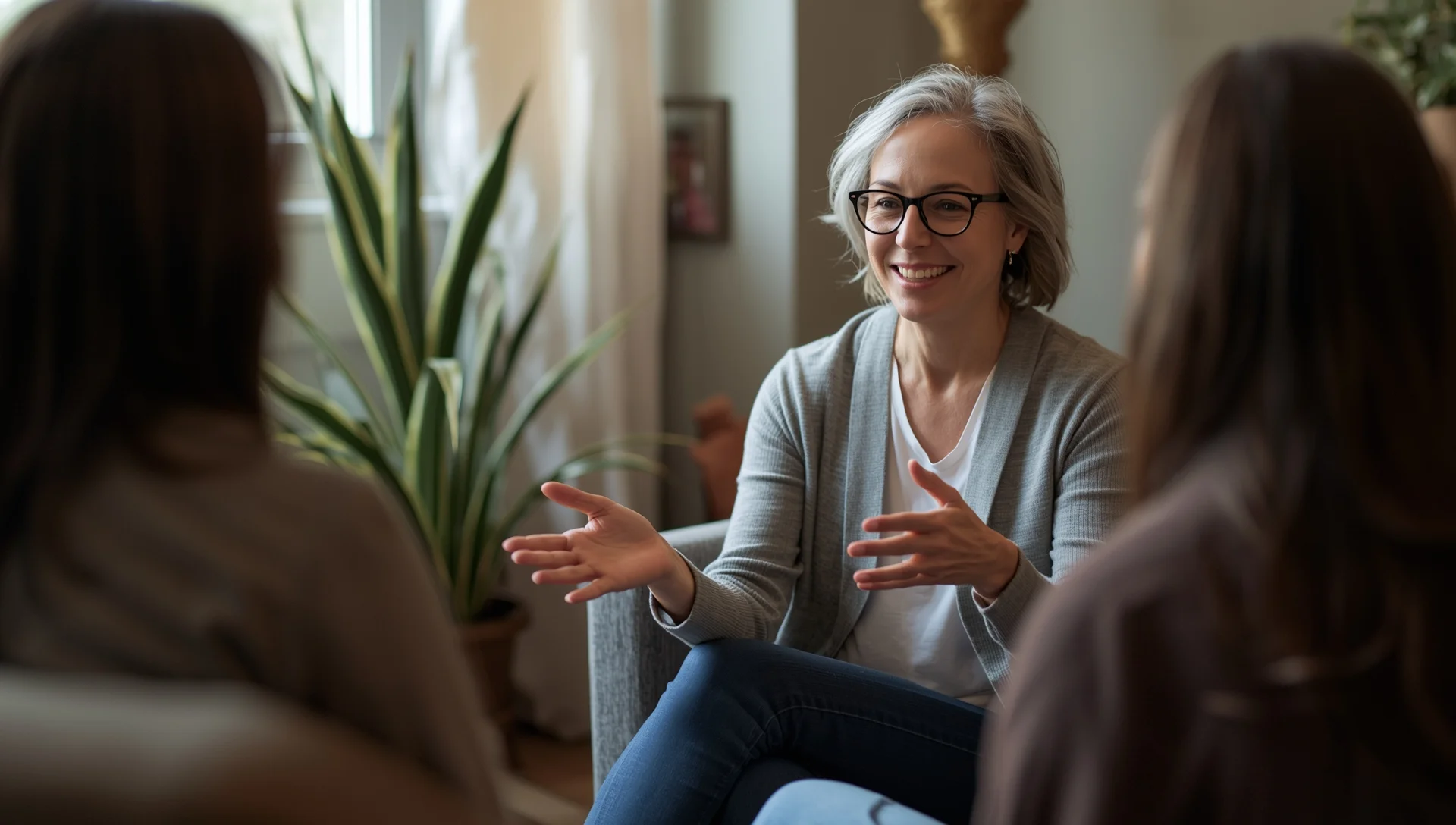 Professional addiction counselor providing confidential support at New York treatment center